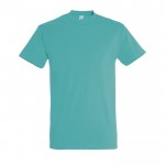 Camisetas para empresa algodón 190 g/m2 color turquesa