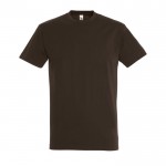 Camisetas para empresa algodón 190 g/m2 color marrón oscuro