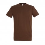 Camisetas para empresa algodón 190 g/m2 color marrón