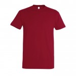 Camisetas para empresa algodón 190 g/m2 color rojo oscuro