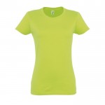 Camiseta mujer personalizable 190 g/m2 color verde claro