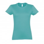 Camiseta mujer personalizable 190 g/m2 color turquesa