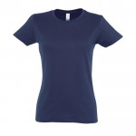 Camiseta mujer personalizable 190 g/m2 color azul marino