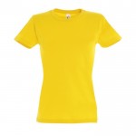 Camiseta mujer personalizable 190 g/m2 color amarillo oscuro