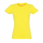 Camiseta mujer personalizable 190 g/m2 color amarillo