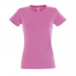 Camiseta mujer personalizable 190 g/m2 color rosa