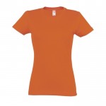 Camiseta mujer personalizable 190 g/m2 color naranja