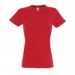 Camiseta mujer personalizable 190 g/m2 color rojo