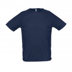Camisetas transpirables personalizadas color azul marino