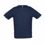 Camisetas transpirables personalizadas color azul marino