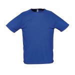 Camisetas transpirables personalizadas color azul real