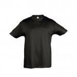 Camiseta para niños personalizable 150 g/m2 color negro