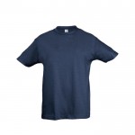 Camiseta para niños personalizable 150 g/m2 color azul vaquero