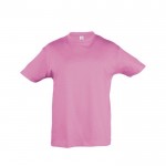 Camiseta para niños personalizable 150 g/m2 color rosa