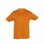Camiseta para niños personalizable 150 g/m2 color naranja