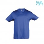 Camiseta para niños personalizable 150 g/m2 color azul real