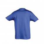 Camiseta para niños personalizable 150 g/m2 color azul real con logo