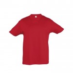Camiseta para niños personalizable 150 g/m2 color rojo