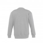 Sudadera infantil con logotipo 280 g/m2 color gris jaspeado con logo