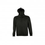 Sudadera de felpa gruesa con capucha 320 g/m2 SOL'S Slam color negro