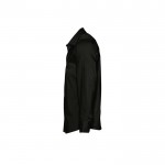 Camisa de algodón y elastano para hombre 140 g/m2 SOL'S Brighton color negro vista lateral