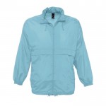 Chaqueta cortavientos personalizada 210 g/m2 color azul claro