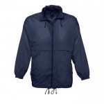 Chaqueta cortavientos personalizada 210 g/m2 color azul oscuro