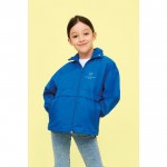 Chaquetas cortavientos infantiles 210 g/m2 color negro impreso