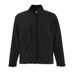 Chaqueta softshell personalizada 340 g/m2 color negro