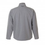 Chaqueta softshell personalizada 340 g/m2 color gris jaspeado con logo