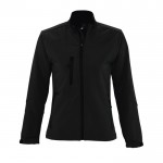 Chaquetas soft shell mujer 340 g/m2 color negro