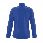 Chaquetas soft shell mujer 340 g/m2 color azul real con logo