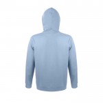 Sudaderas con capucha y logo 280 g/m2 color azul pastel con logo