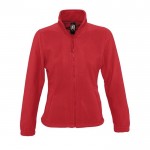 Chaquetas polares para mujer 300 g/m2 color rojo