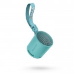 Altavoz Sony SRS-XB100 compacto y potente con larga automomia color azul vista rotada