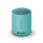 Altavoz Sony SRS-XB100 compacto y potente con larga automomia color azul vista lado izquierdo