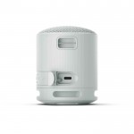 Altavoz Sony SRS-XB100 compacto y potente con larga automomia color gris vista trasera