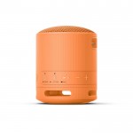 Altavoz Sony SRS-XB100 compacto y potente con larga automomia color naranja vista lado derecho
