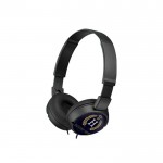 Cascos con cable y logotipo