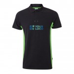 Polo de trabajo de piqué bicolor de manga corta 180 g/m2 vista principal
