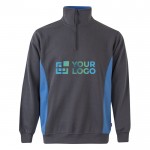 Jersey de felpa laboral bicolor en algodón y poliéster 260 g/m2 vista principal