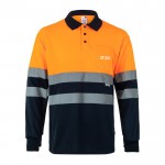 Polo de trabajo de manga larga extra grande en poliéster 160 g/m2 vista principal