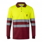 Polo de trabajo de manga larga extra grande en poliéster 160 g/m2 vista principal