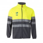 Chaqueta polar de trabajo unisex con reflectantes 280 g/m2 vista principal