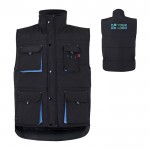 Chaleco laboral multibolsillos de poliéster con cremallera 120 g/m2 vista principal