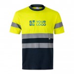 Camiseta laboral extra grande con reflectantes de poliéster 140 g/m2 vista principal