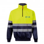 Jersey polar bicolor de trabajo en poliéster de 300 g/m2 vista principal