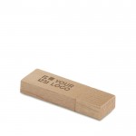 Memoria usb de madera con logo vista principal