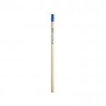 Lápiz de madera natural con parte superior y goma dureza HB vista principal