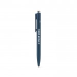 Bolígrafo de aluminio reciclado con clip innovador y tinta azul